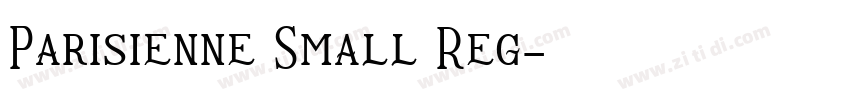 Parisienne Small Reg字体转换